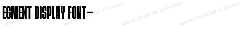 egment display font字体转换